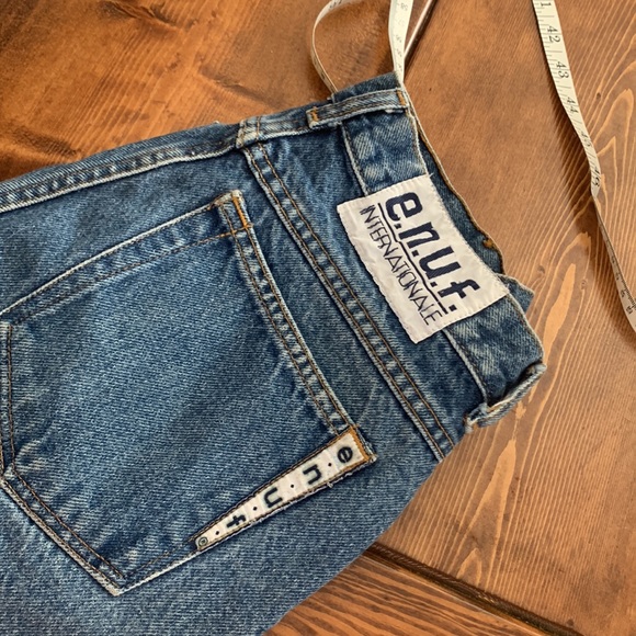 Distressed, vintage, blue jeans shorts high rise, 11 - Picture 7 of 8